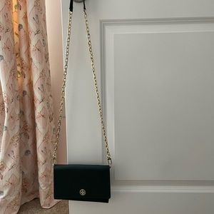 Tory Burch leather crossbody bag with removable chain strap
